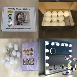 Autres مصابيح لاصقة لتزيين المرآة